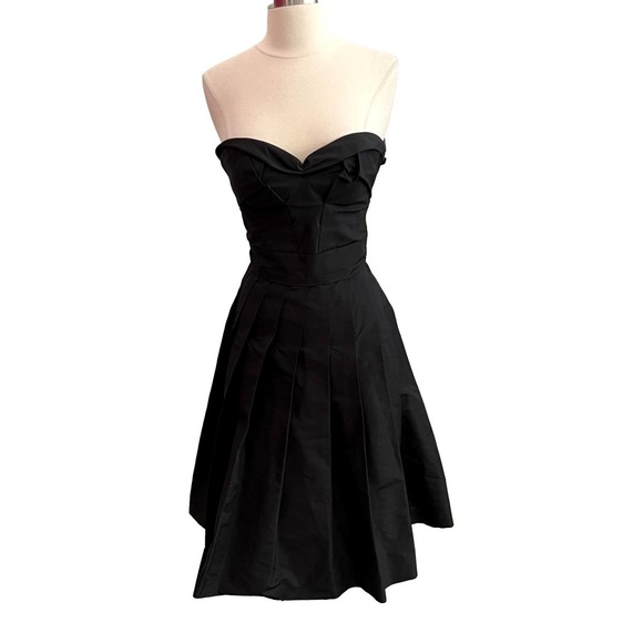 Miu Miu Dresses & Skirts - \Miu Miu Black Satin Strapless Special Occasion Dress US 2/4 EUC